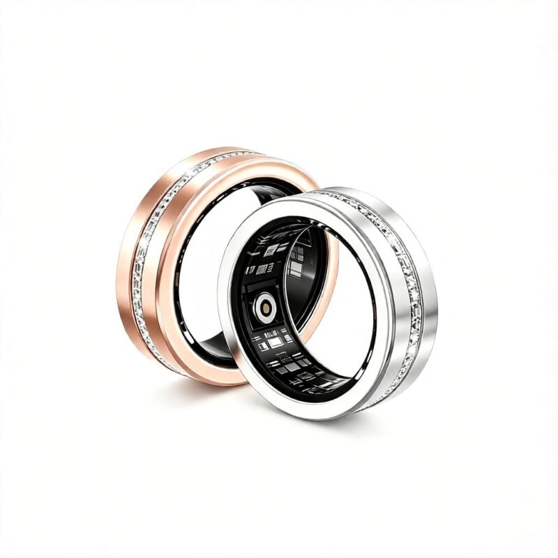 Luxury Intelligent Health Ring, Fitness Tracker with Sleep & Health Monitoring, B2B OEM ODM Manufacturer V6 - Smart Ri...